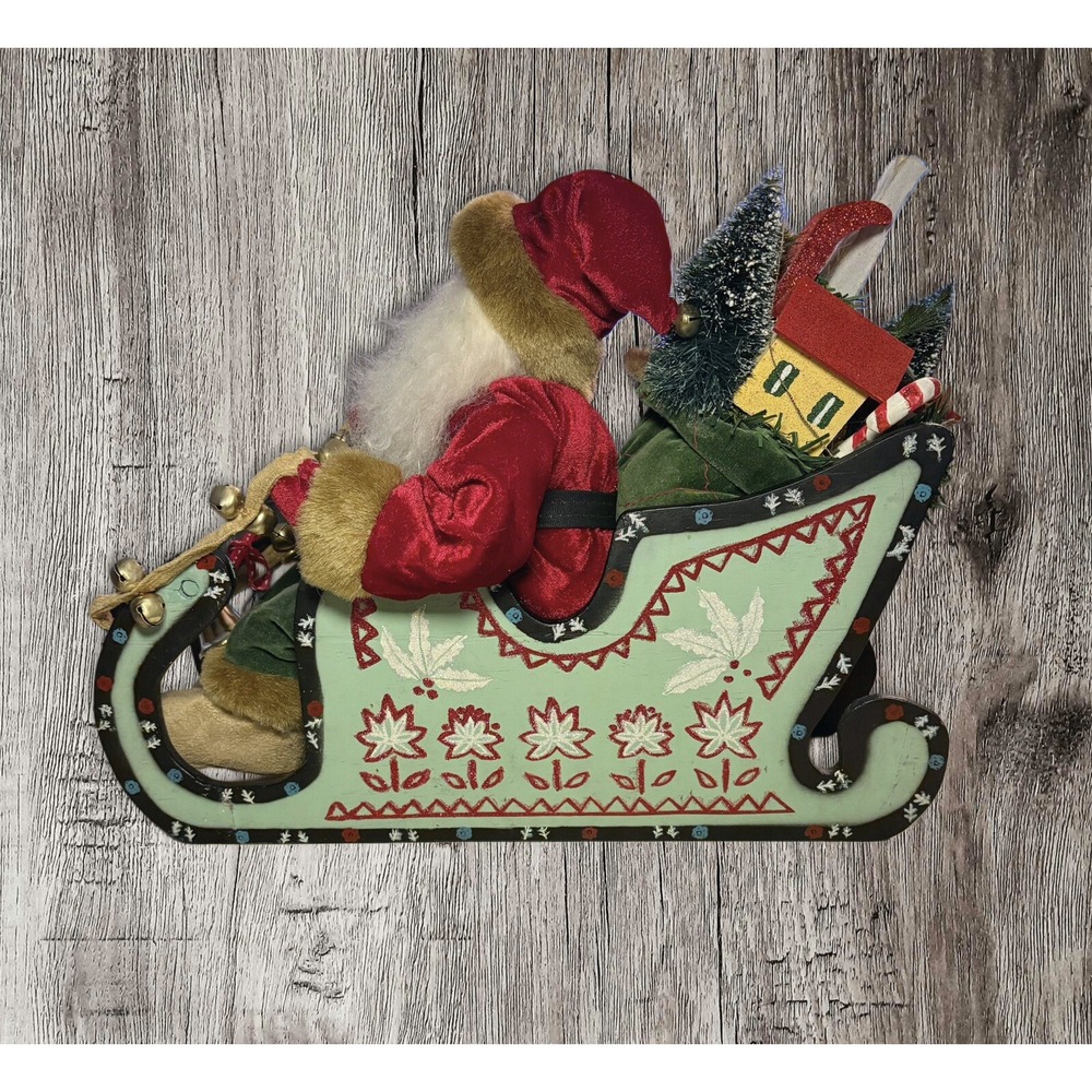 Radko Xmas Musical "NORDIC SLEIGH RIDE" Santa Display~Jingle Bells